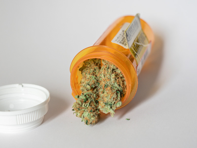 medical marijuana in prescription container to illustrate cost of medical marijuana in Florida